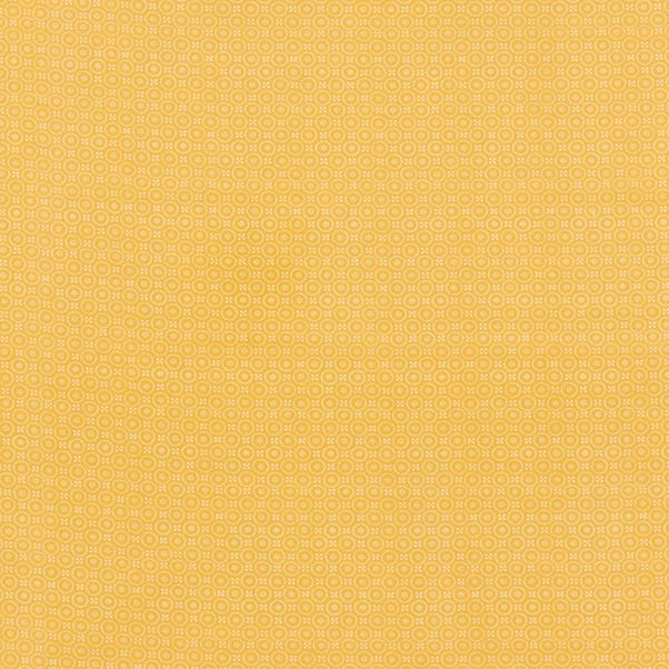 By the Metre Dolly Ochre PVC Fabric Ochre (Yellow)