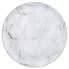 Marble Effect Melamine Tray Round Grey