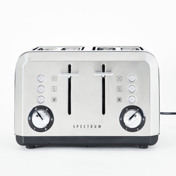 Silver toaster 4 outlet slice