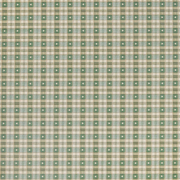 By the Metre Green Hearts PVC Fabric Green