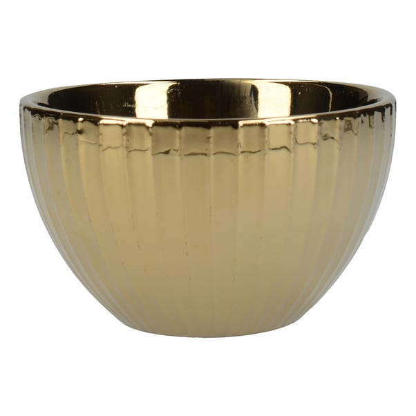 Embossed Stripe Gold Dip Bowl image 1 of 1