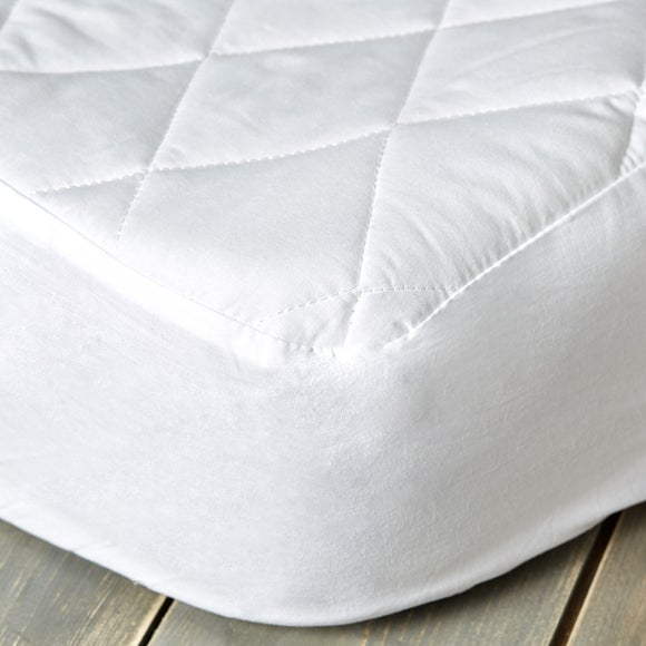 Cot bed best sale mattress protector dunelm