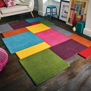 Collage Modern Cut-out Wool Rug