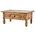 Corona Pine Coffee Table with Drawer Natural