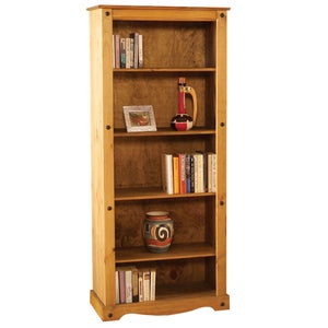 Corona Tall Bookcase- Pine