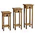 Corona Pine Set of 3 Plant Stands Natural