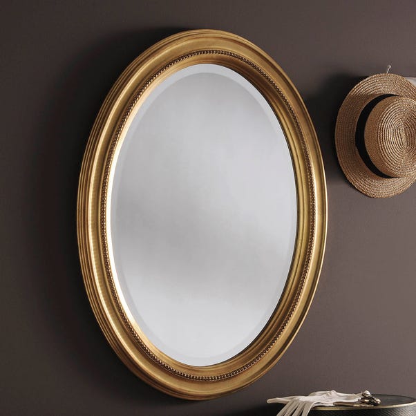 Yearn Beaded Oval Wall Mirror image 1 of 1