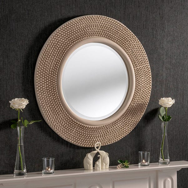 Yearn Beaded Round Wall Mirror image 1 of 1