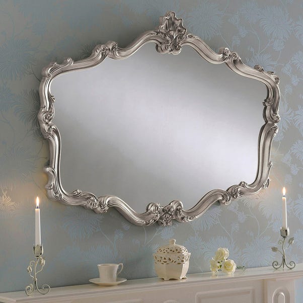 Yearn Decorative Curved Overmantel Wall Mirror image 1 of 1