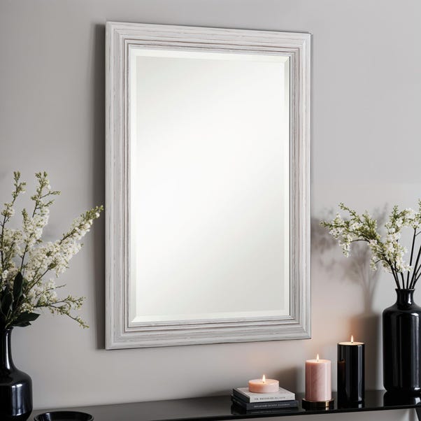 Yearn Framed Mirror Distressed White Dunelm - Distressed Wall Mirrors Uk Yearn Framed Mirror Distressed White Dunelm - Distressed Wall Mirrors Uk
