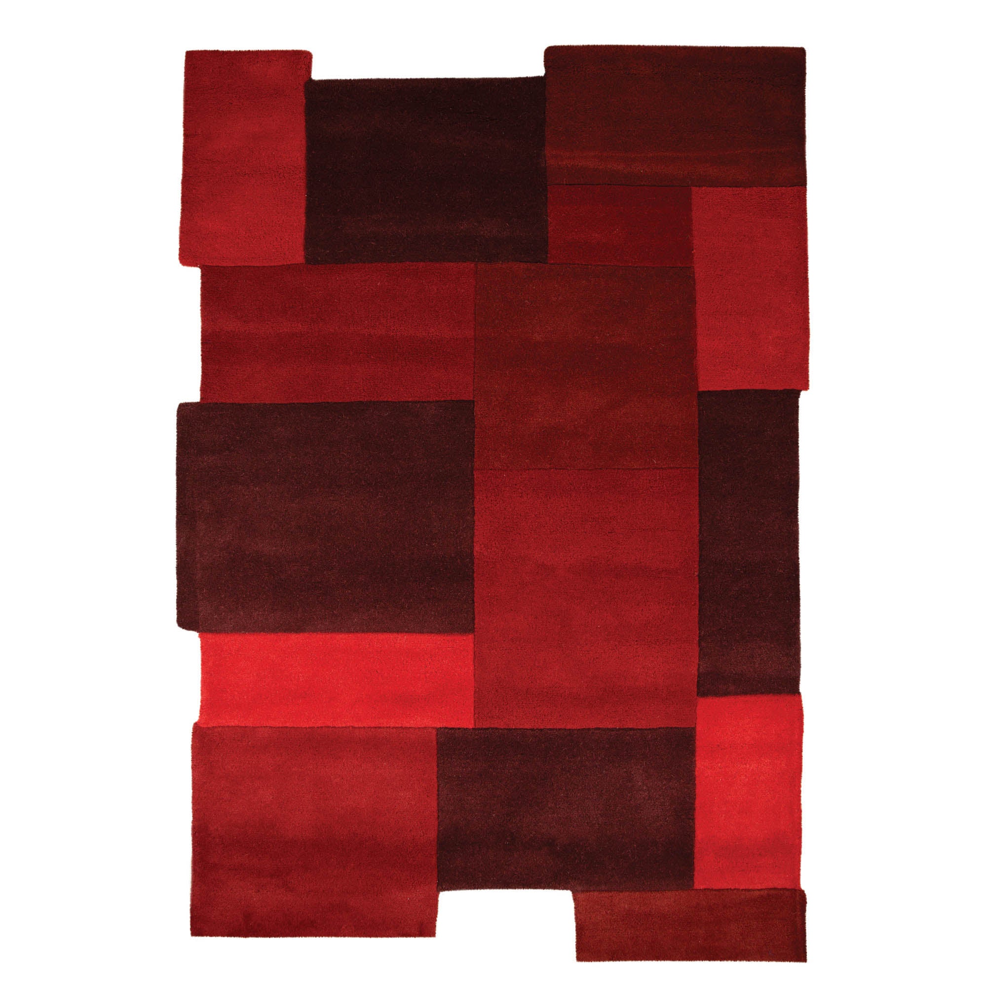 Abstract Collage Rug Abstract Collage Red