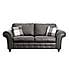 Oakland Soft Faux Leather 3 Seater Sofa Graphite (Grey)