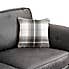 Oakland Soft Faux Leather 3 Seater Sofa Graphite (Grey)
