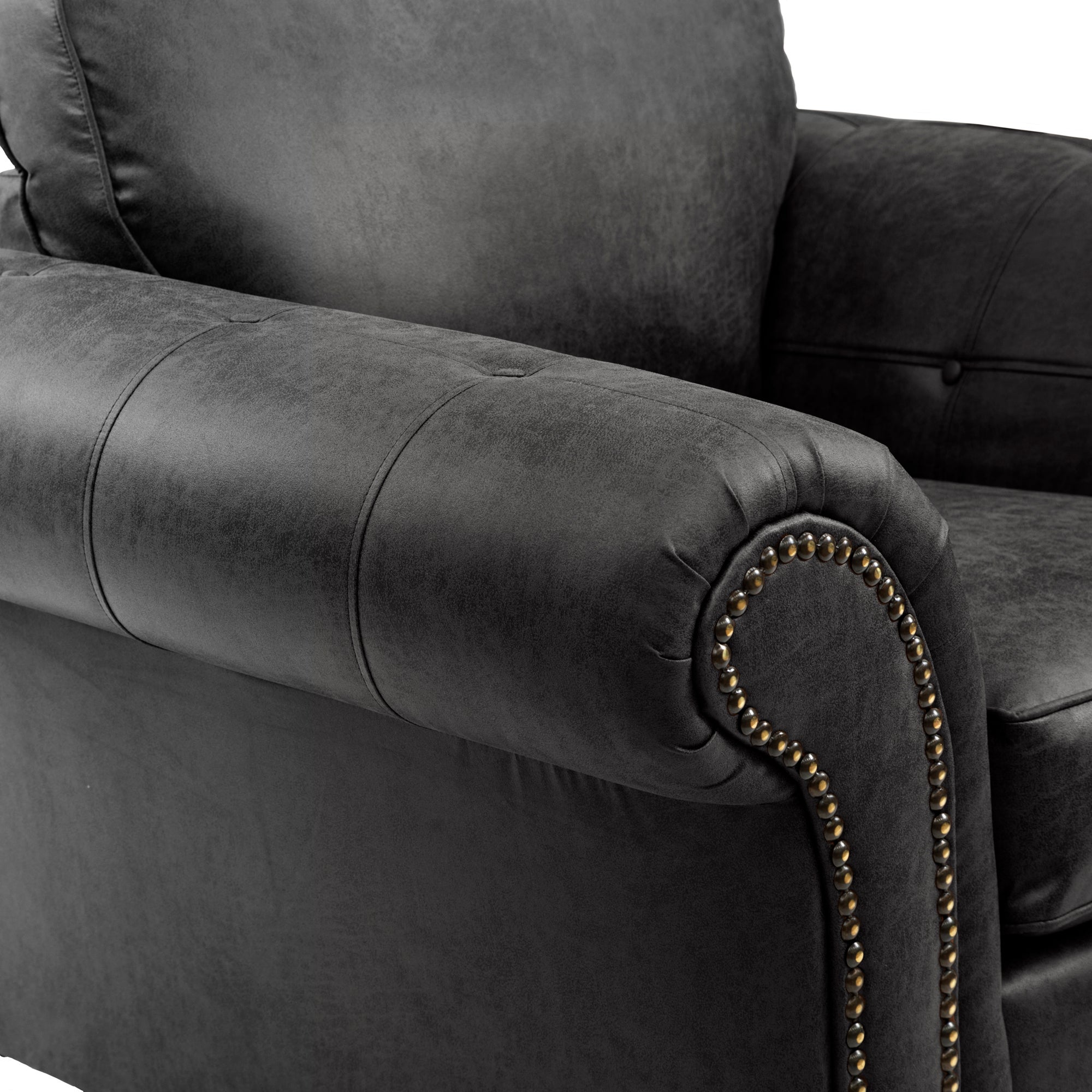Oakland Faux Leather Armchair | Dunelm