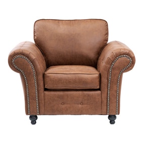 Oakland Soft Faux Leather Armchair