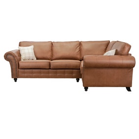 Oakland Right Hand Faux Leather Corner, Oakland Faux Leather Sofa Reviews