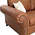 Oakland Right Hand Soft Faux Leather Corner Sofa Chocolate (Brown)