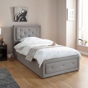 Hollywood Fabric Ottoman Bed