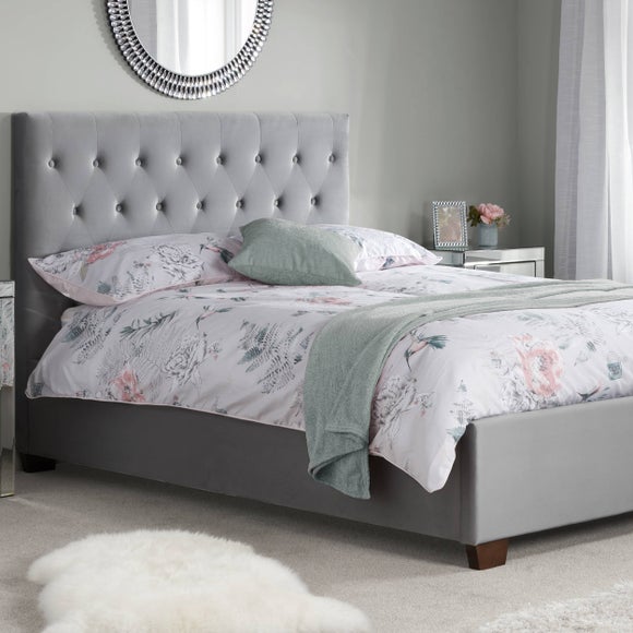 Dunelm white store bed frame