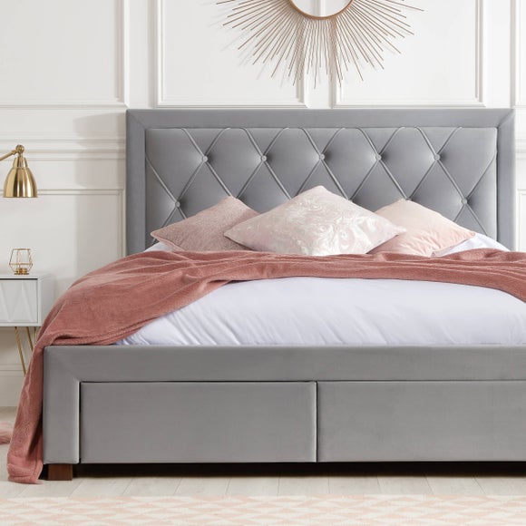 Woodbury Fabric Bed Frame Dunelm