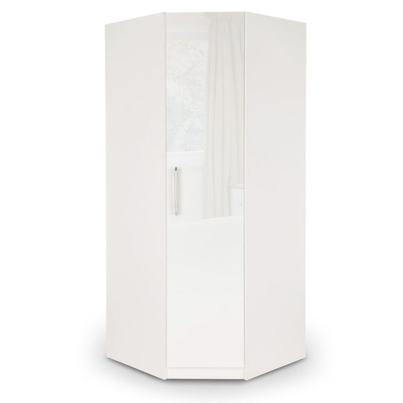 Angel Corner Wardrobe White