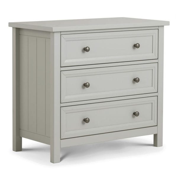 Maine 3 Drawer Chest, Grey image 1 of 2