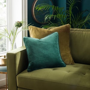 Clara Cotton Velvet Square Cushion