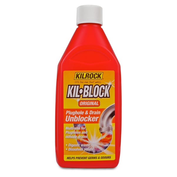 Kilrock Kil-Block Original Plughole and Drain Unblocker Red