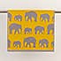 Elephants Mustard Towel  undefined