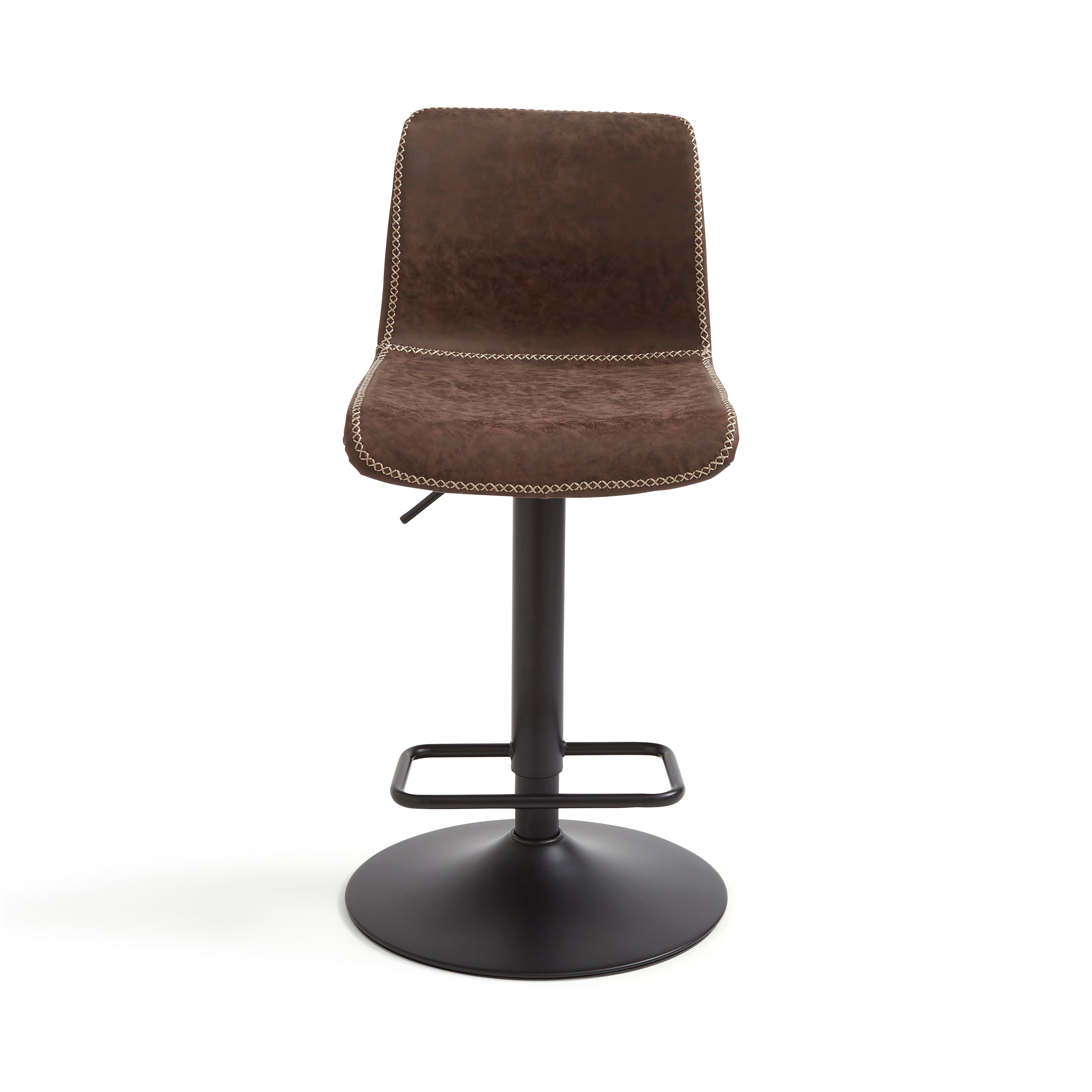 Venice PU Leather Bar Stool | Dunelm