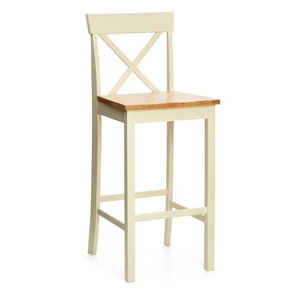Salisbury Cream Bar Chair Dunelm, Cream Colored Wood Bar Stools