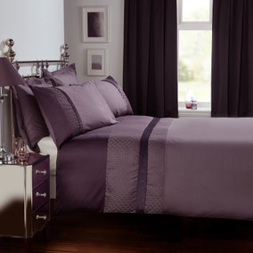 Julianna Purple Duvet Cover and Pillowcase Set