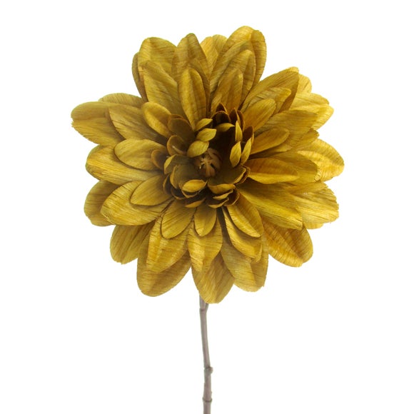 Ochre Dahlia Spray | Dunelm