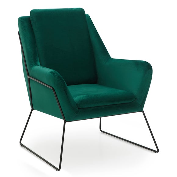 dunelm emerald green chair