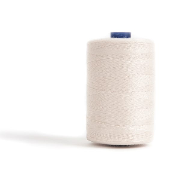 Sewing and Overlocking Ivory 1000m Thread