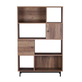 Bookcases Wooden Oak Bookcase, 20 Inch Wide Bookcase With Doors