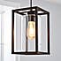 London Industrial 1 Light Pendant Bronze Ceiling Fitting Brown