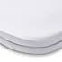 Pack of 2 White 100% Cotton Jersey Travel Cot Fitted Sheets White undefined