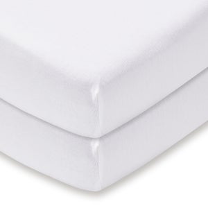 Pack Of 2 100 Cotton Jersey Fitted Sheets