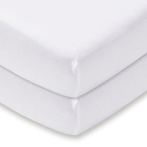 Pack Of 2 100 Cotton Jersey Fitted Sheets