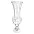 Clear Footed Flute Vase Clear