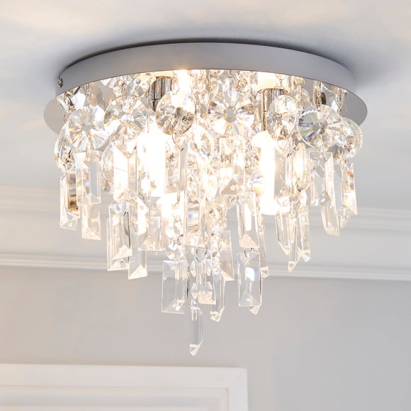 crystal ceiling lights dunelm