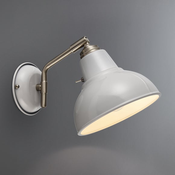 dunelm wall lights grey