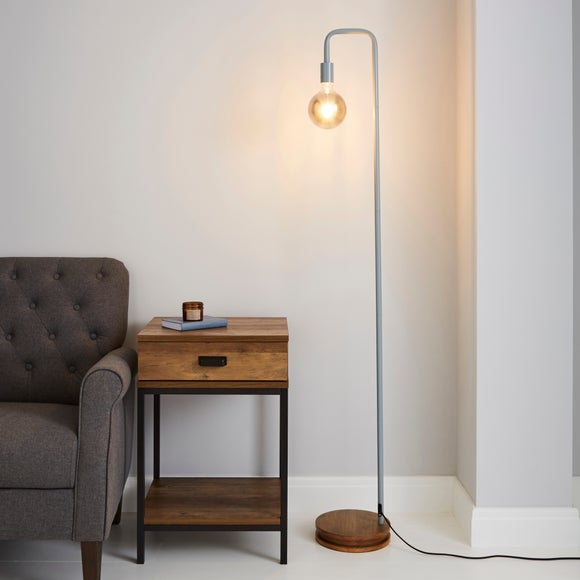 Dunelm industrial outlet floor lamp