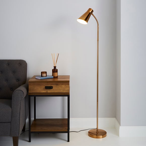 dunelm floor lamps gold