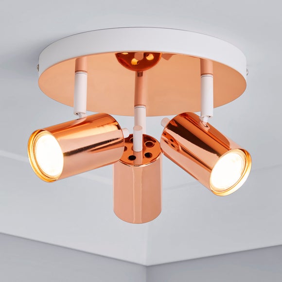 copper ceiling light dunelm