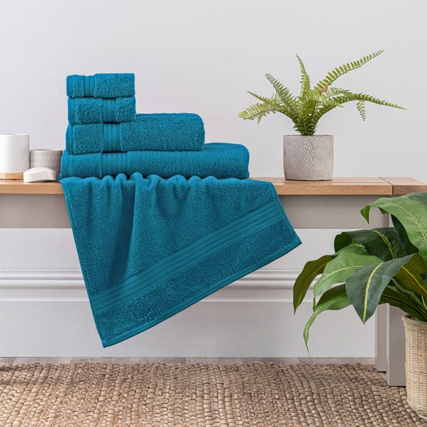 Teal Egyptian Cotton Towel image 1 of 6