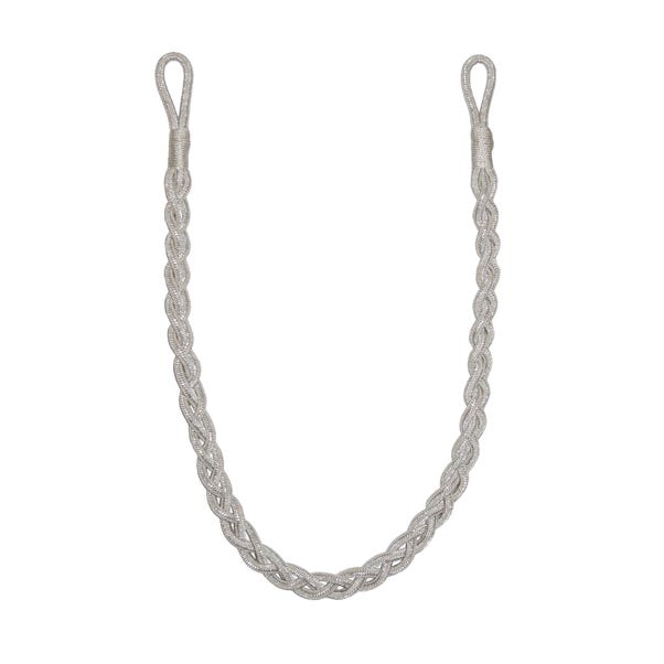 Shimmer Silver Rope Tieback
