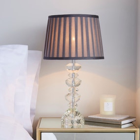 Dorma Genevieve Crystal Candlestick Table Lamp