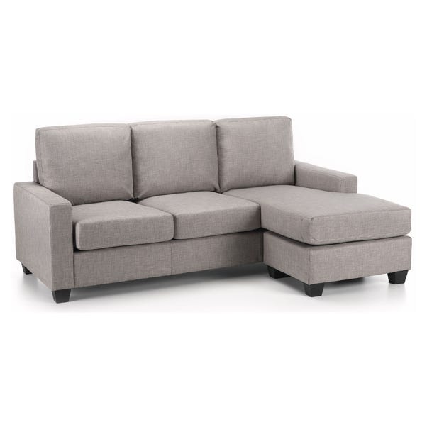 Carla Reversible Fabric Corner Chaise Sofa Dunelm